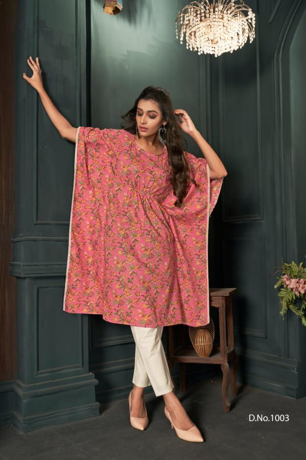 Banwery Kaftans Fancy Cotton Festive Wear Kurti 